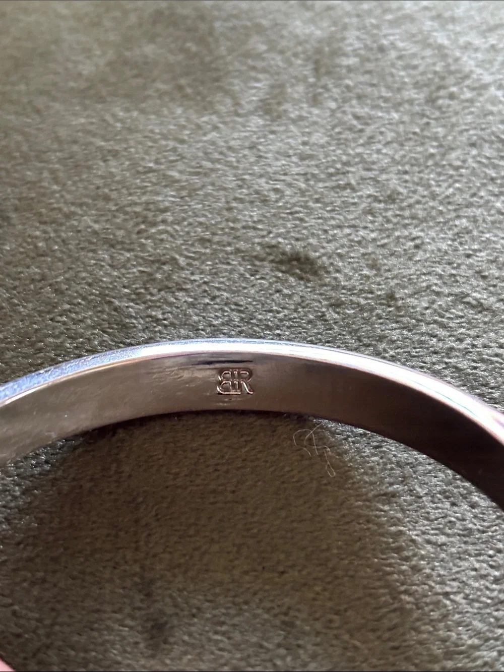 Banana Republic Silver-Tone Bangle with Black Inlay